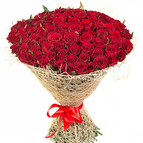 Фото товара 101 красная роза в Кременчуге