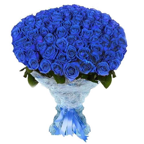 Фото товара 101 синяя роза (крашеная) в Кременчуге