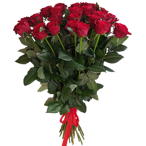 Фото товара 21 красная роза в Кременчуге