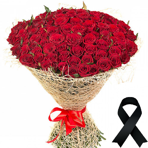 Фото товара 100 красных роз в Кременчуге