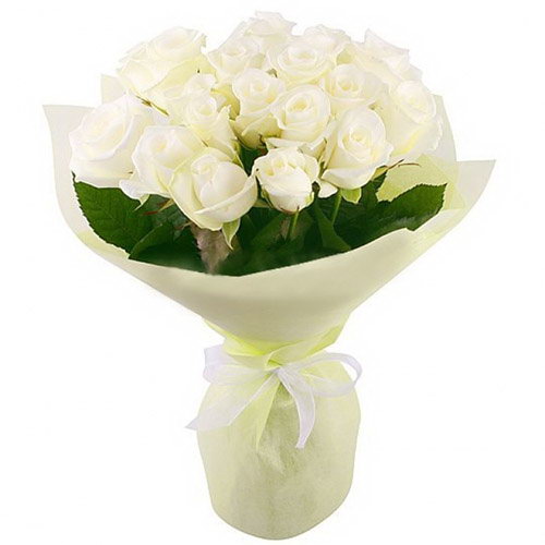 Фото товара 19 белых роз в Кременчуге