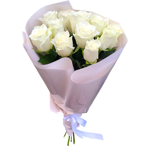 Фото товара 11 белых роз в Кременчуге